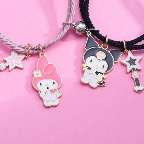 Vista 4 de Collar de anime figura de joyería para adolescentes kawaii mejores amigos gargantilla colgante para niña Metal Tiendaita
