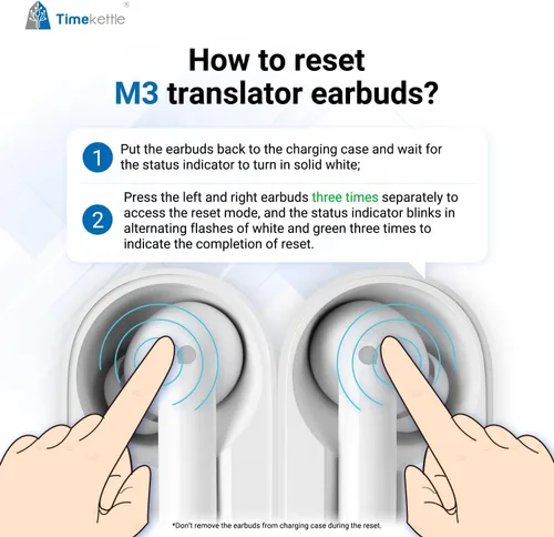 Vista 7 de Timekettle M3 Auriculares de traducción de idiomas 3 en 1, 43 idiomas y 96 acentos, traductor offline, sin suscripción, para explorar la vida