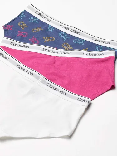 Vista 2 de Calvin Klein Girls' Little Modern Cotton Hipster Underwear, Multipack