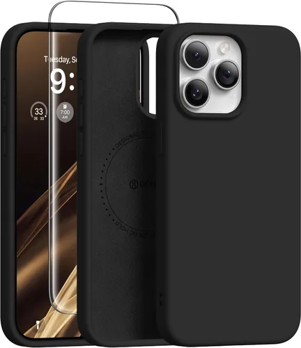 Vista 32 de GONEZ Funda magnética para iPhone 12 Case / 12 Pro Case, compatible con MagSafe, [protector de pantalla + protector de lente de cámara], funda