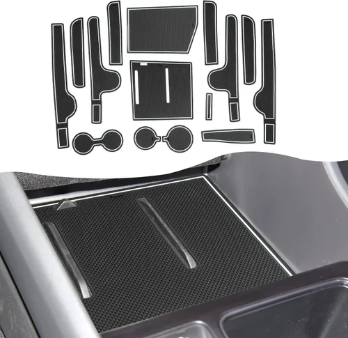 Vista 36 de SXCY Alfombrillas con ranura para puerta Toyota RAV4 2025 para Toyota RAV4 2019-2024 2025, accesorios para portavasos y portavasos 2024 2025 RAV4