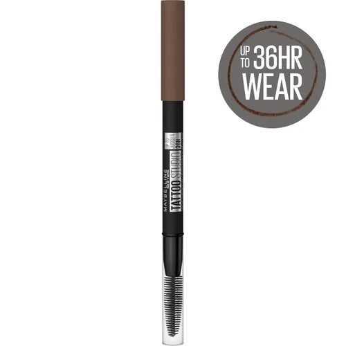 Vista 3 de Maybelline Tattoostudio - Lápiz para cejas, a prueba de agua 257 MARRÓN MEDIO