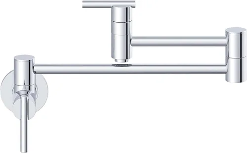 Vista 11 de Gerber Parma - Grifo de llenado de ollas para montaje en pared, para estufa de cocina con boquilla articulada de 22 pulgadas, válvulas de cierre