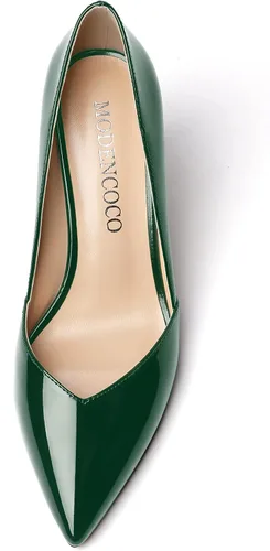 Vista 3 de MODENCOCO Zapatos de tacón alto con puntera puntiaguda para mujer de 3.5 pulgadas