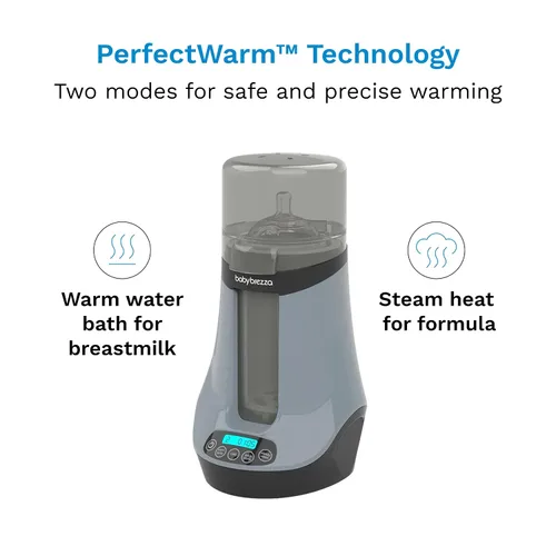 Vista 2 de Baby Brezza Calentador inteligente de biberones, calentador de leche materna + descongelador, aplicación gratuita, diferentes temperaturas