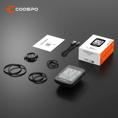 Vista 7 de COOSPO BC26 Cycling Computer for Road Bikes, Wireless GPS Bike Computer for Entry Level Rider, GPS Bicycle Speedometer Odometer Wireless Cycling