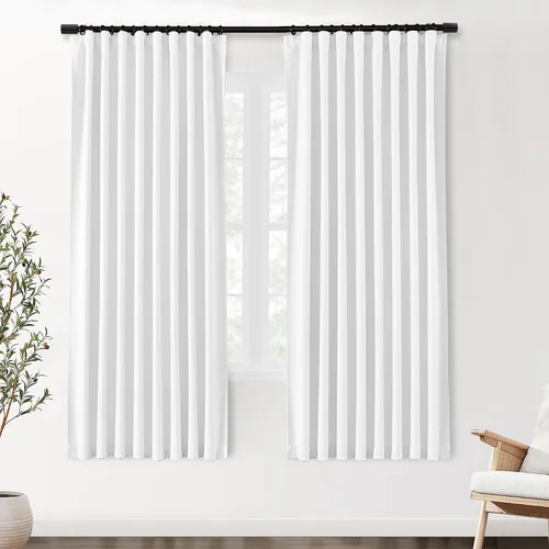 Vista 54 de SHINELAND Cortinas opacas cortas para ventanas de dormitorio, cortinas de baño, 45 pulgadas de largo