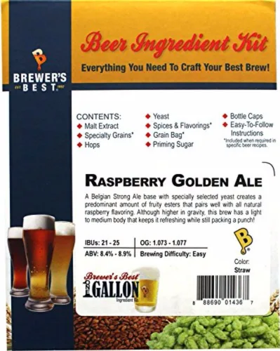 Vista 11 de Brewer's Best Kit de ingredientes de cerveza casera de un galón (cerveza de trigo americana)