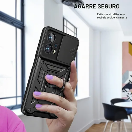 Vista 3 de CCSmall Funda para Xiaomi Poco X4 GT 5G con cubierta deslizante para cámara