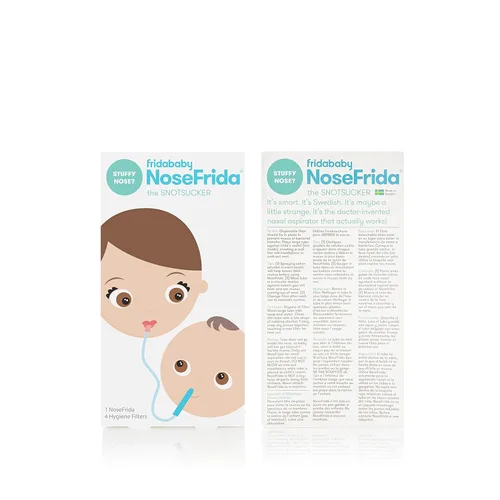 Vista 4 de Frida Juego de alivio del resfriado y la gripe para bebés, kit de alivio de la congestión, incluye el aspirador nasal NoseFrida NoseFrida Nasal