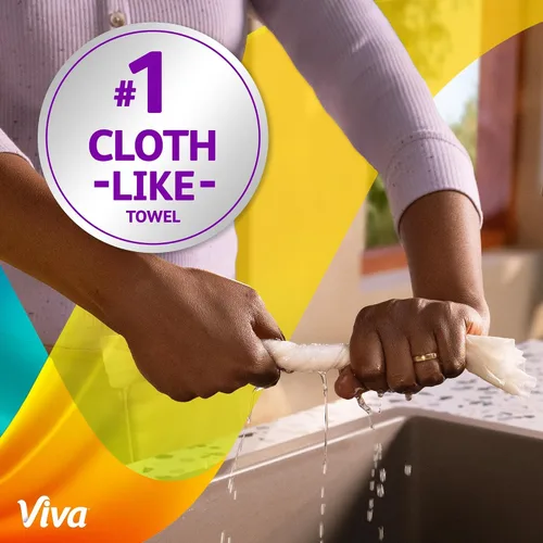 Vista 6 de Viva Signature Cloth Paper Towels, 3 Double Rolls, 86 Sheets per Roll