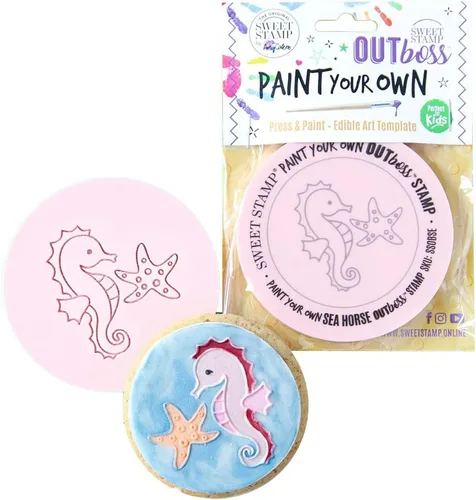 Vista 4 de Dulce sello de AmyCakes Outboss pintura de plástico, diseño de sirena Mermaid