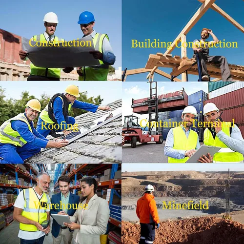 Vista 6 de Blapek Botas de trabajo con punta de acero para mujer, botas de trabajo aisladas, zapatos de punta de acero, botas de construcción cómodas, botas