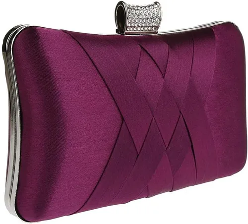 Vista 3 de Ro Rox Francesca - Bolso de mano estilo retro vintage con cristal para fiesta de fiesta