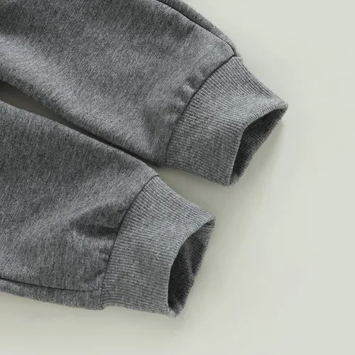 Vista 8 de Kayotuas Conjunto de sudadera con estampado de vaca y pantalones deportivos para bebé, ropa occidental para primavera, otoño e invierno