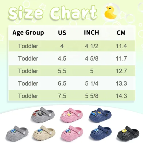 Vista 6 de Zoolar Bonitos zuecos de jardín para niños y niñas, zapatos de verano ligeros para exteriores, sandalias para niños y niñas, zapatos de playa