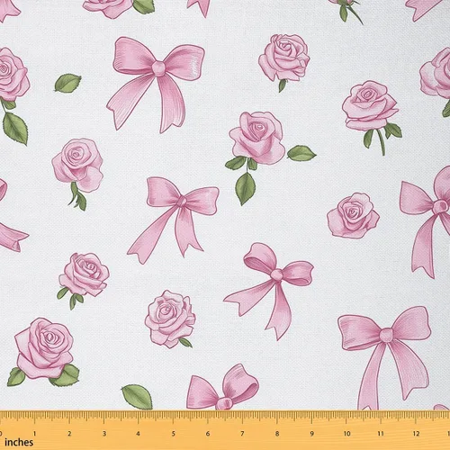 Vista 51 de Tela con Estampado de Corazones Rojos Romántico Tema del Día de San Valentín DIY Costura Manualidades Manualidades por Yarda Chic Corazones de Amor