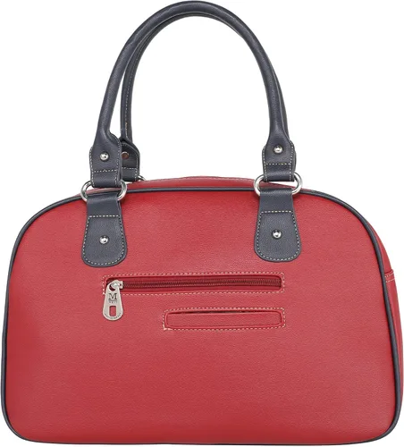 Vista 4 de Montana West Western Tooling - Juego de 3 maletas de cuero vegano en relieve, ruedas giratorias de mano para viajes, DD bandera americana roja