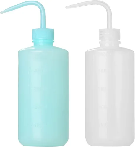 Vista 9 de 2 Botellas de Lavado de Tatuajes 150ml 5oz Chorro de Agua para Riego de Suculentas, Enjuague de Seguridad, Limpieza Médica - Negro y Azul
