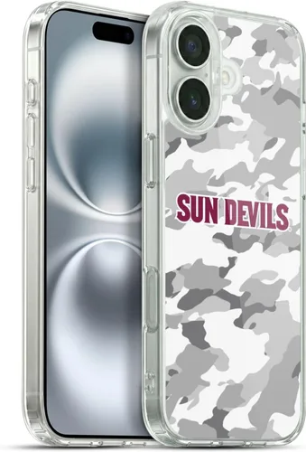 Vista 54 de Head Case Designs Funda de gel ASU Camou con licencia oficial de la Universidad Estatal de Arizona [protección de grado militar] compatible