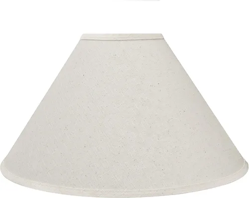 Vista 3 de Aspen Creative 32201A tapa dura Empire araña lámpara sombra en crema, 6" superior x 19" inferior x 12" altura inclinada