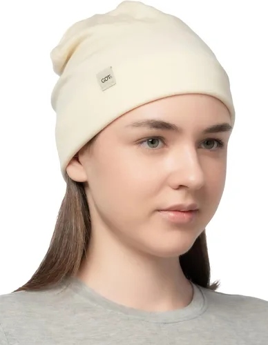 Vista 8 de 100% Merino Wool Beanie - Cuffed Ski Running Winter Hat for Men Women Charcoal Gray