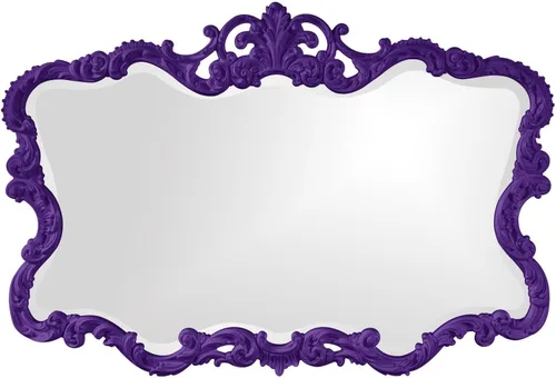 Vista 6 de Howard Elliott - Espejo decorativo rojo Talida antiguo para pared, gran punto focal rectangular, para dormitorio, sala de estar y tocador, espejo