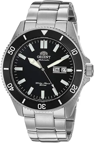 Vista 2 de Orient Kanno Reloj japonés automático/de cuerda manual estilo buceador Negro/Rojo y Azul