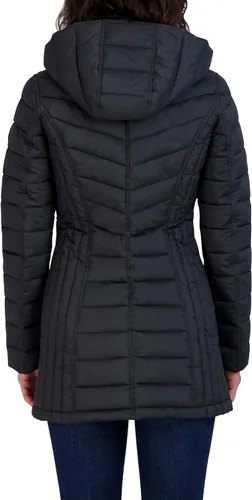 Vista 4 de Nautica Women's 34 Midweight Stretch Puffer Jacket with Hood