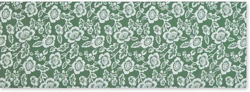 Vista 2 de DII Colección floral de mesa para exteriores, resistente al agua, 14x72 (Runner), verde alcachofa