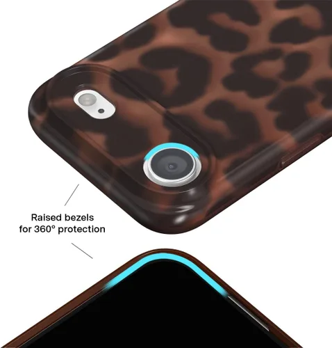 Vista 553 de VELVET CAVIAR Funda para iPhone 15, compatible con MagSafe, probada contra caídas de 10 pies, fundas protectoras de diseño, leopardo color rosa