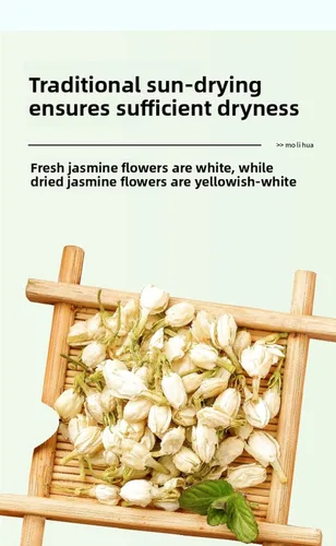 Vista 8 de cn herb 1.06 oz de flores de jazmín flores secas fragantes empapadas en agua
