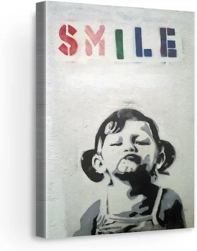 Vista 66 de Arte en lienzo de Banksy para pared, decoración del hogar, lienzo pre-estirado - varios tamaños