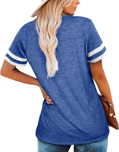 Vista 4 de Grace's Secret Womens Tops Summer Clothes Shirts for Women Casual Short Sleeve Fashion Blouses Trendy Tunic Tops