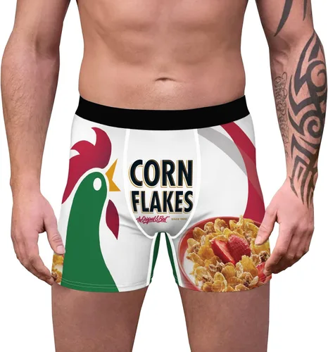 Vista 5 de Azuki Calzoncillos tipo bóxer para hombre, diseño digital 3D, cómodos, divertidos, divertidos, regalos de broma, ropa interior de Navidad