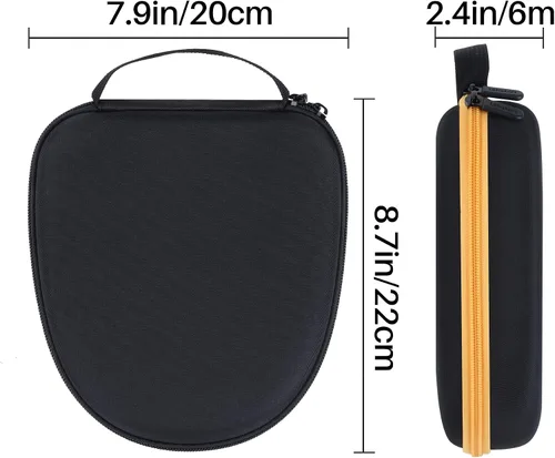 Vista 8 de Lebakort Funda de almacenamiento compatible con auriculares DEWALT resistentes 2 en 1 con banda para el cuello (funda negra)