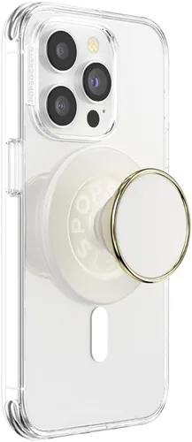Vista 12 de PopSockets Agarre para teléfono con soporte expandible, agarre adhesivo, color blanco fresco Sujeción segura y cómoda, anticaída, soporte, flor
