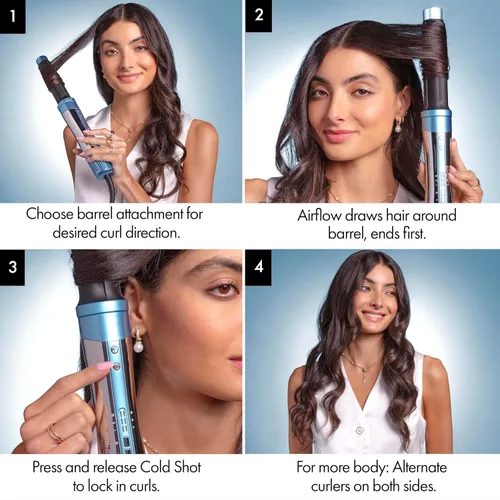 Vista 7 de BaBylissPRO StyleSwitch Ionic Multi-Styler, Air Styler and Hair Dryer, Lightweight Hot Air Brush with 5 Attachments, Automatic Dual Voltage