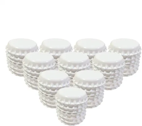 Vista 12 de HAWORTHS - 100 unidades de coronas para botellas, tapas decorativas de doble cara, calcomanías impresas para botellas para lazos para el cabello