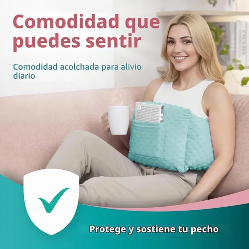Vista 6 de Zomaple Almohada posmastectomía post cirugía – Esenciales postoperatorios, aumento/reducción de senos y suministros de recuperación de mastectomía