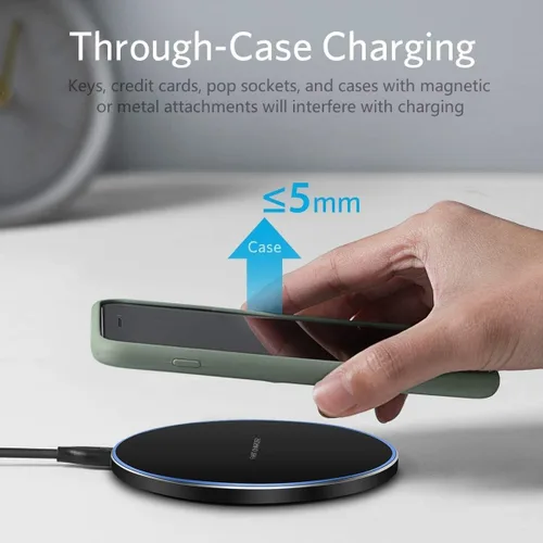 Vista 6 de Almohadilla de carga inalámbrica rápida de 20 W, estación de carga inalámbrica para teléfono compatible con iPhone 17