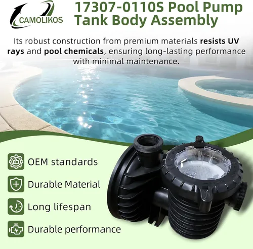 Vista 5 de 17307-0110S Conjunto de cuerpo de tanque de bomba de piscina se adapta a Pentair Sta-Rite IntelliPro VS 3050 Bombas Serie Max-E-Pro Conjunto