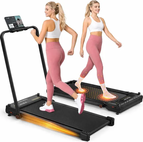 Vista 18 de ANCHEER Almohadilla para caminar con inclinación - Cinta de correr para debajo del escritorio con barra de mango
