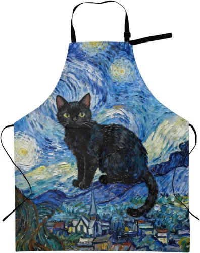 Vista 15 de Delantal de cocina a cuadros rojos y verdes para mujer con cuello ajustable, tamaño adulto, para cocina, pintura, regalo
