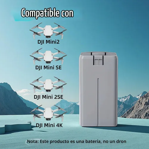 Vista 5 de Mavic Mini 2 - Batería de repuesto (2400 mAh), batería compatible con vuelo inteligente utilizada para DJI Mini 2SE/Mini4K Drone