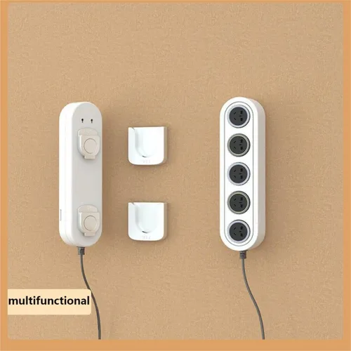 Vista 5 de Magnetic Remote Control Holder Wall Mount, 5 Pcs Upgrade Remote Control Organizers Storage Self-Adhesive TV Remote Control Rack for Back of TV (Gray)
