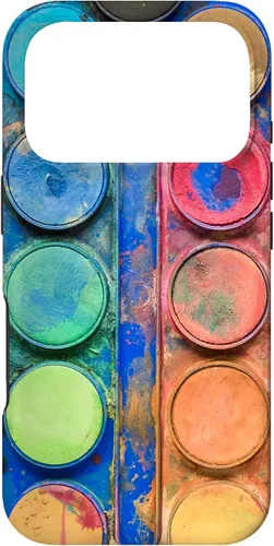 Vista 30 de Caja de paleta de pintura de acuarela - Funda de regalo divertida para artista/pintor/arte para iPhone 17