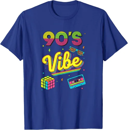 Vista 20 de 90s Nostalgia Retro Apparel - 90'S Vibe Retro T-Shirt Negro