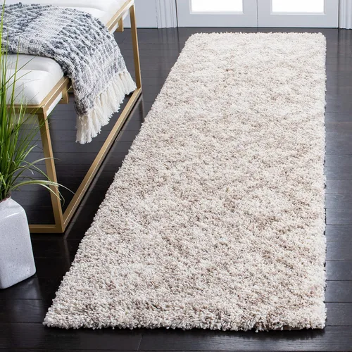 Vista 26 de SAFAVIEH Hudson Shag Collection - Alfombra decorativa de 2 x 3 pies, diseño marroquí, color gris y marfil, no desprende pelusa y de fácil cuidado, 2