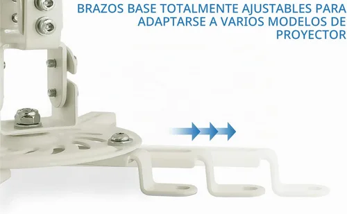 Vista 5 de Mount-It! Soporte para proyector de techo, ajustable de 14.5-21.5 pulgadas, 30 libras